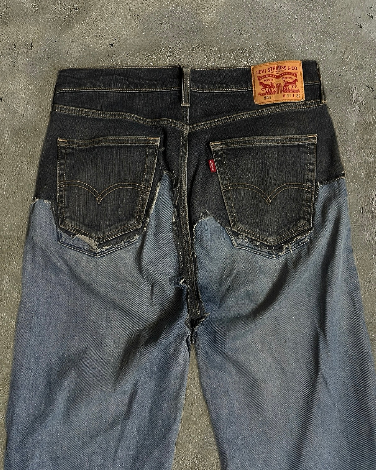 Levi’s Two-Tone Deconstructed Jeans