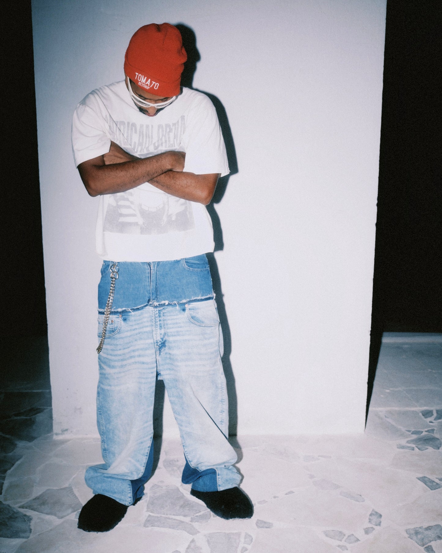 Vintage Reworked Double Waistband Jeans – Two-Tone Upcycled Denim (1-of-1)