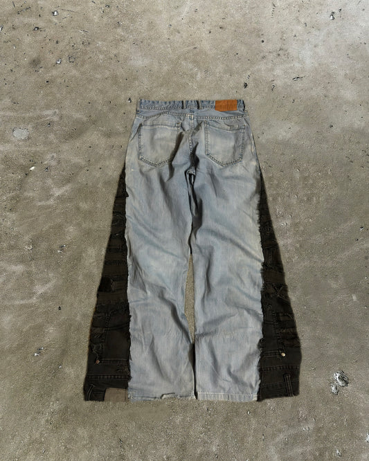 Black Panel Contrast Jeans