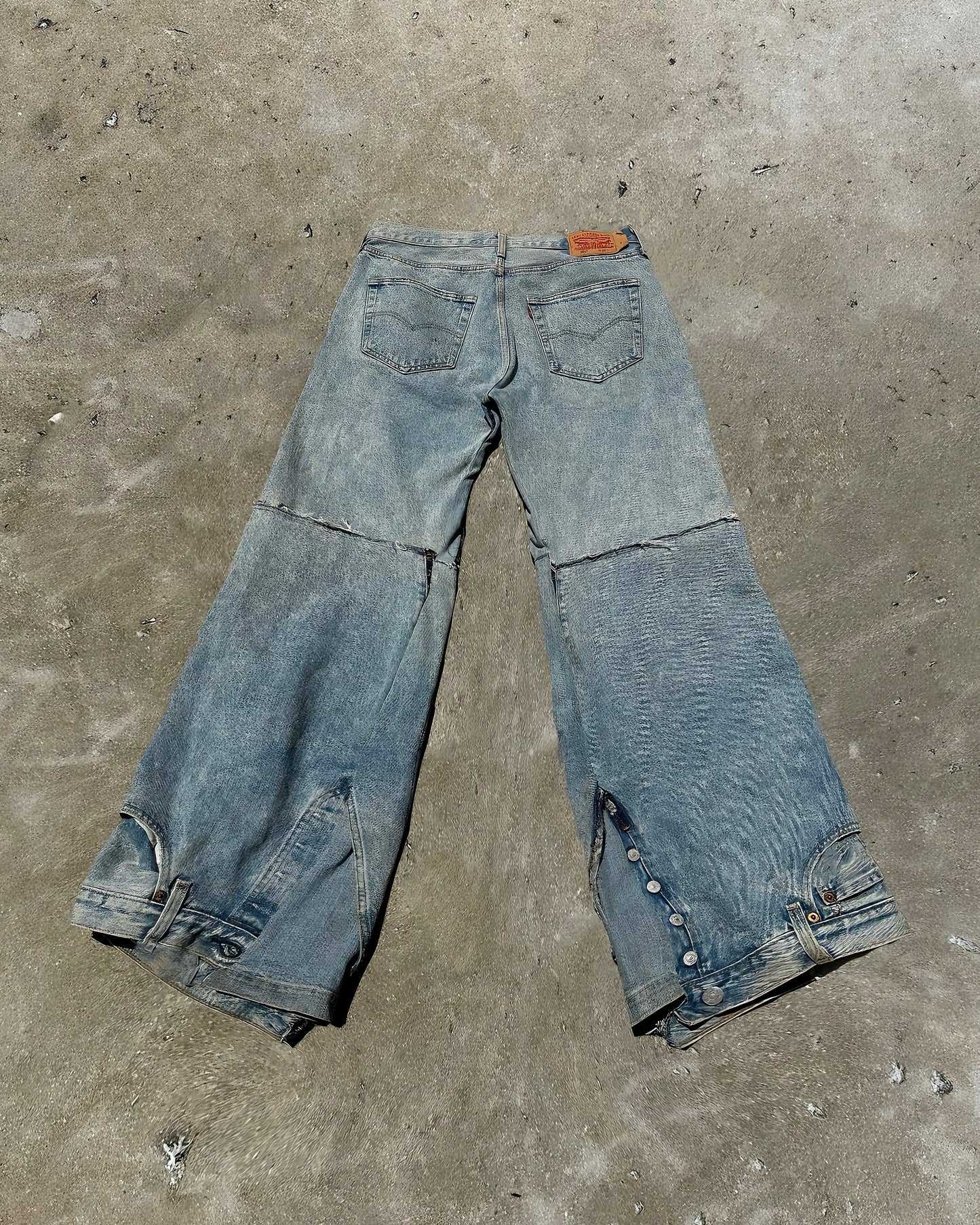 Double-Pocket Reworked Denim