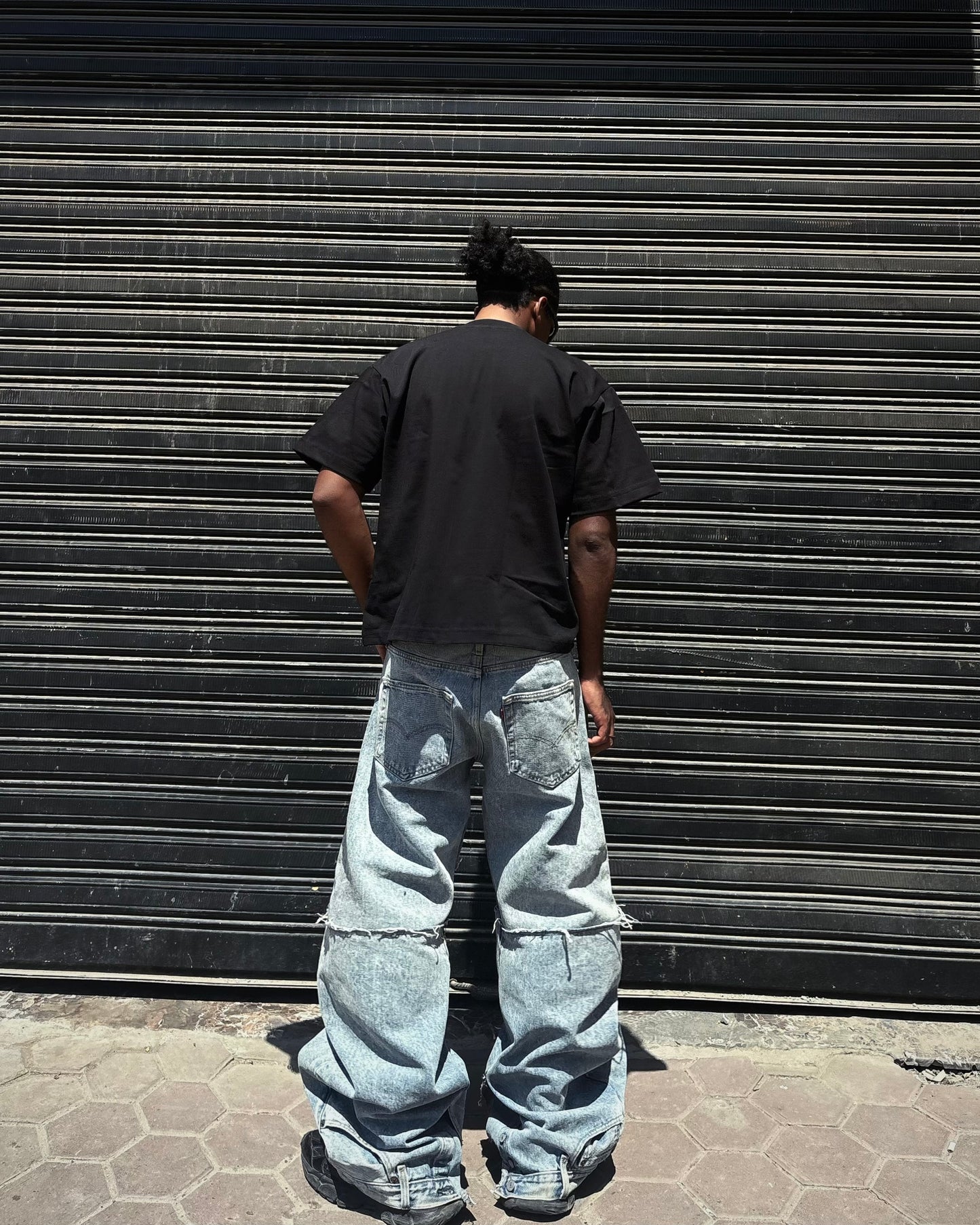 Double-Pocket Reworked Denim
