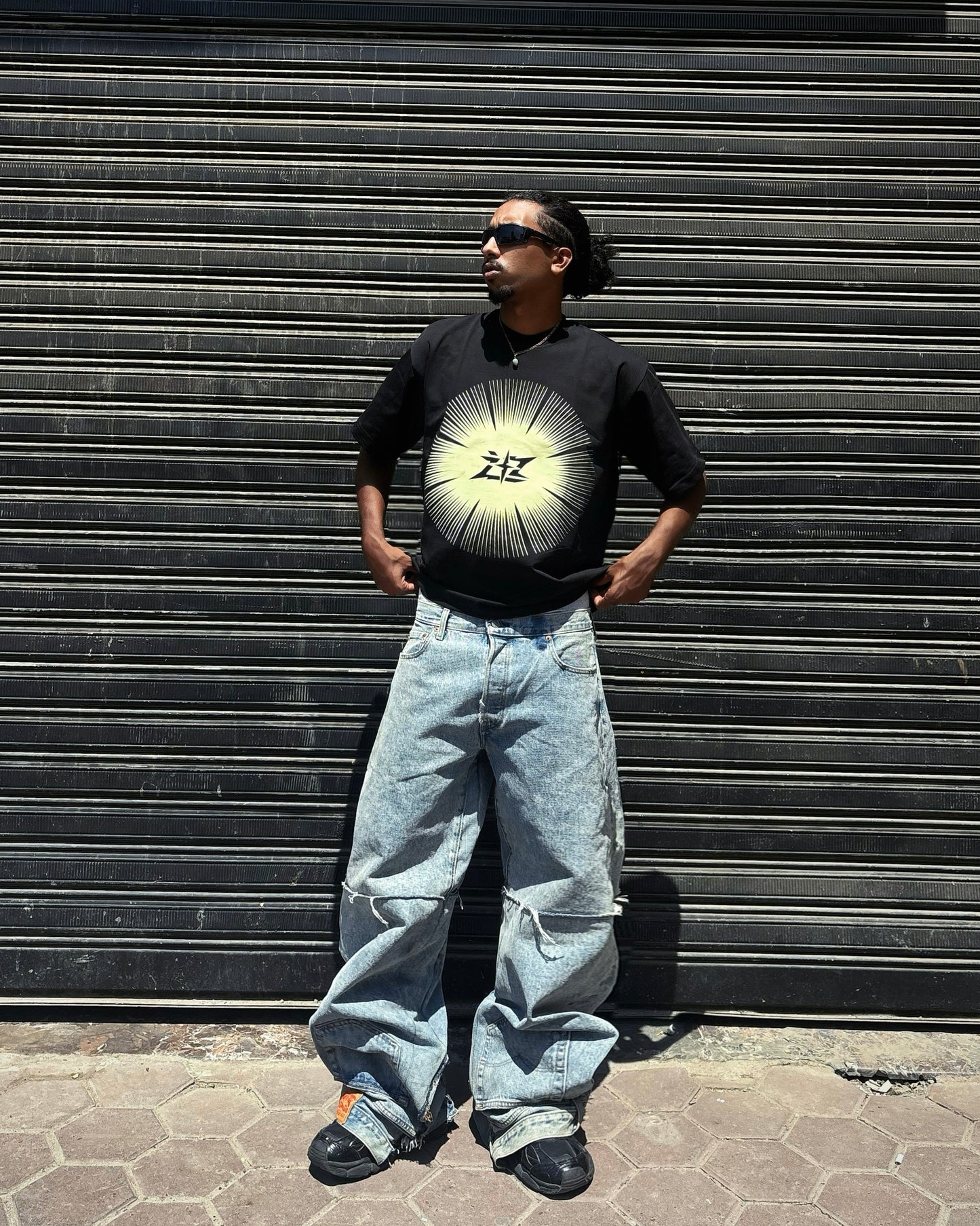 Double-Pocket Reworked Denim