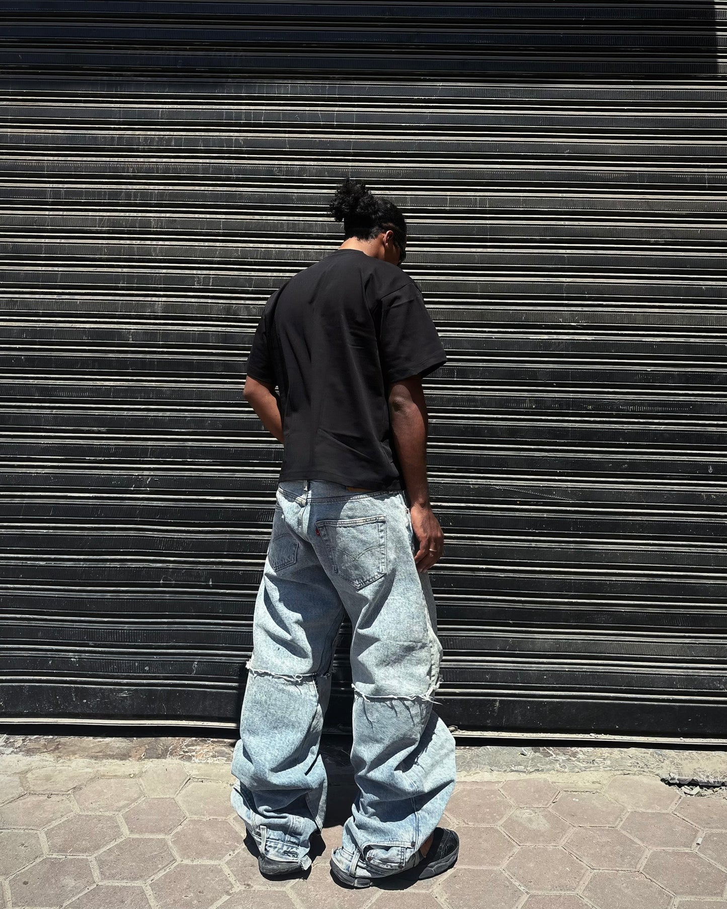 Double-Pocket Reworked Denim
