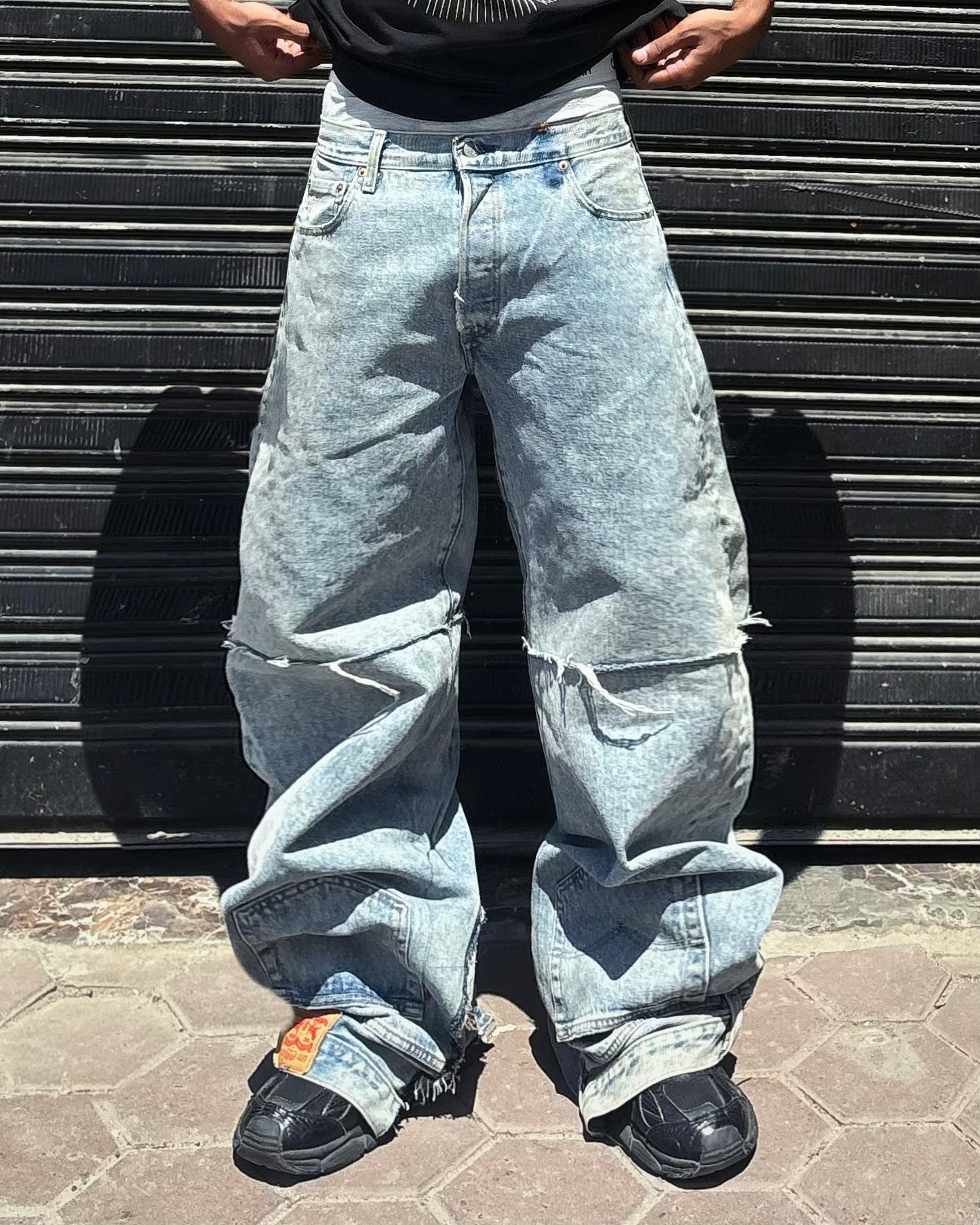 Double-Pocket Reworked Denim
