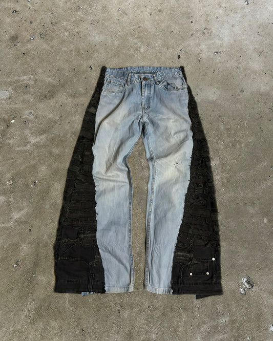 Black Panel Contrast Jeans